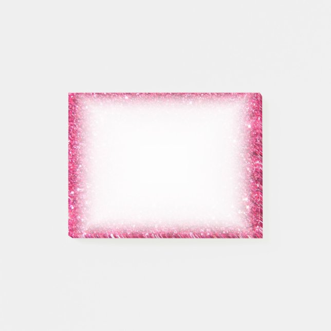 Glamourshock rosaglitter post-it block (Framsida)