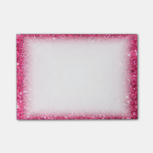 Glamourshock rosaglitter post-it block