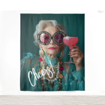 Glamous Äldre Woman Bold Luxury Mode
