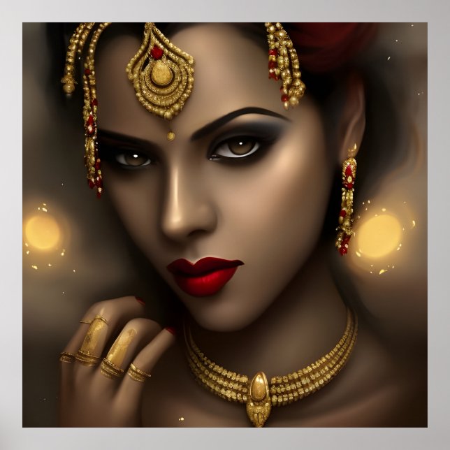 Glamous Asian Stunning Women Exotic Gem Poster (Framsidan)