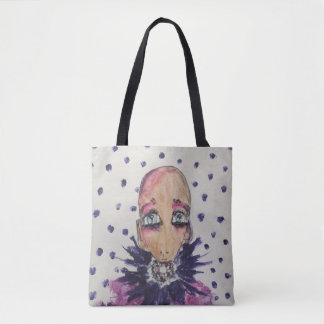 Glamous baby i violett tygkasse