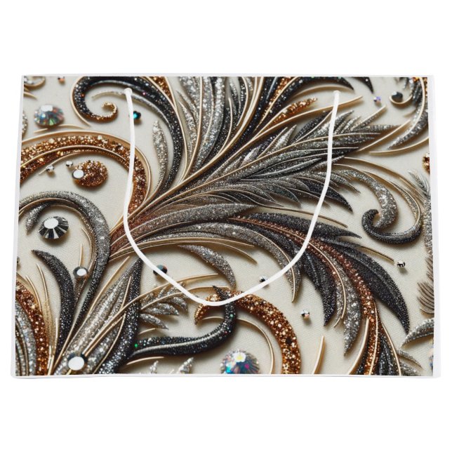 Glamous Baroque Design med Glitter & Gemstones (Framsidan)
