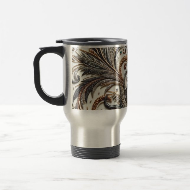 Glamous Baroque Design med Glitter & Gemstones Resemugg (Vänster)
