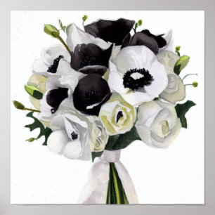 Glamous Black & White, Attendants Bouquet (C) Poster