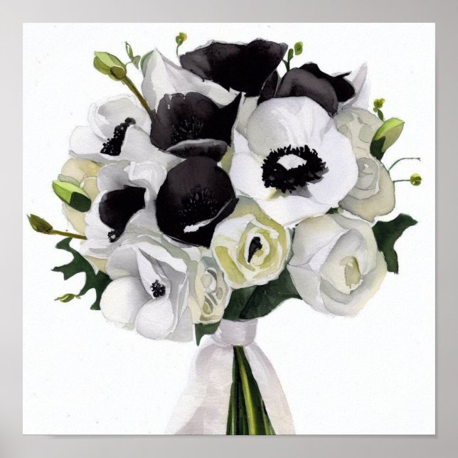 Glamous Black & White, Attendants Bouquet (C) Poster (Framsidan)