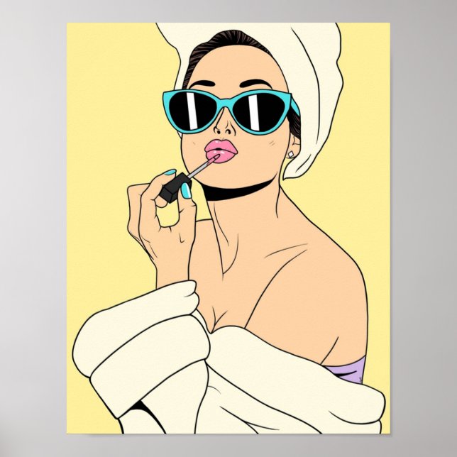 Glamous Brunette Poster (Framsidan)