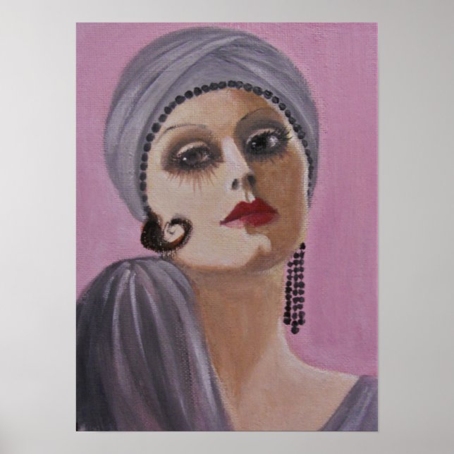 Glamous Flapper Gal Poster (Framsidan)