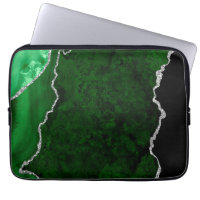 Glamous Forest Grönt Marble Chic Silver Glitter