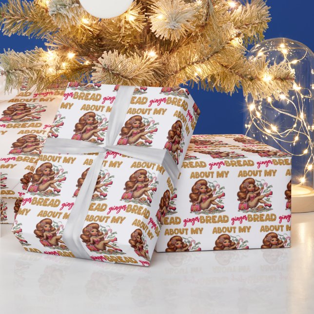 Glamous Gingerbröd Woman Funny jul Presentpapper (Helgdagar)