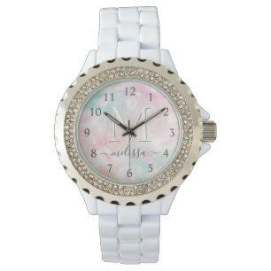 Glamous Glitter Rosa Söt Mönster Armbandsur