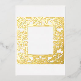 Glamous Gold Foil Baroque Ram Blank