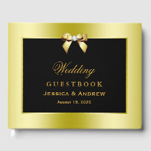 Glamous Guld Bow & Black Bröllop