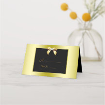 Glamous Guld Bow & Black Bröllop