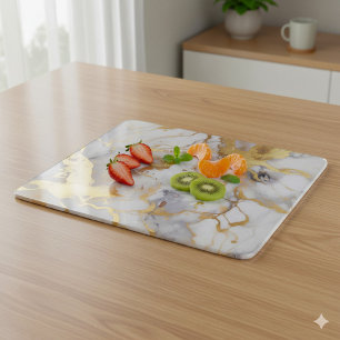 Glamous Guld Marble Effect