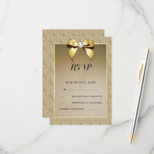 Glamous Guld & Snyggt Gem Bröllop OSA Kort