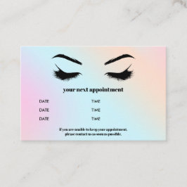 Glamous Holography Browbar Eyelash Luxury Visitkort