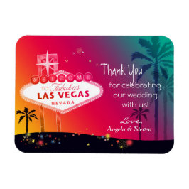 Glamous Las Vegas Bröllop Tack Magnet