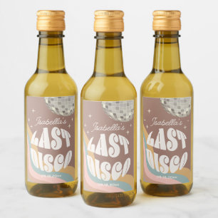 Glamous Last Disco Retro 70s Groovy Bachelorette Vinetikett