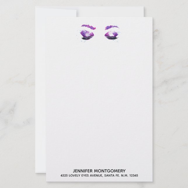 Glamous Lila Öga & Brows Watercolor (Framsida)