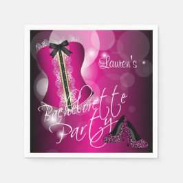 Glamous Lingerie Bachelorette Party | SHOCK ROSA Pappersservett