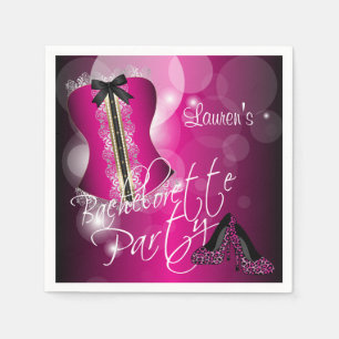Glamous Lingerie Bachelorette Party   SHOCK ROSA Pappersservett