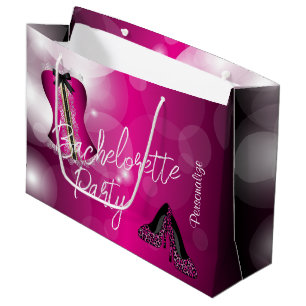 Glamous Lingerie Bachelorette   Shock rosa Bokeh