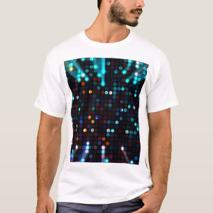 Glamous Ljus: Abstrakt Mode Tapet T Shirt