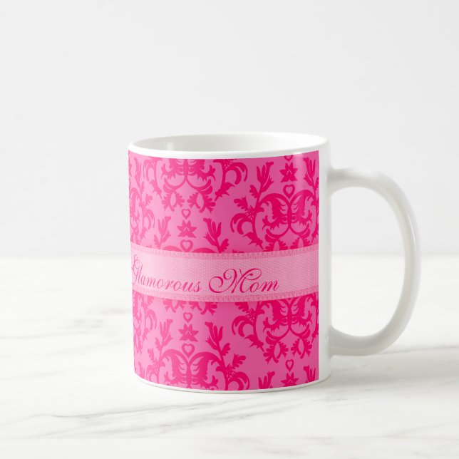 Glamous Mamma-dammen shock rosa mugg (Höger)