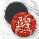 Glamous Modern Dubbla Monogram Tack Magnet<br><div class="desc">Denna enkla och moderna utformning består av serif- och sans serif-typografi. Perfekt för party favors.</div>