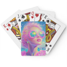 Glamous Neon Woman med mousserande glasögon