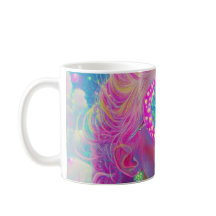 Glamous Neon Woman med mousserande glasögon