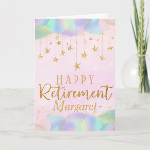 Glamous Pension Guld Glitter Kort