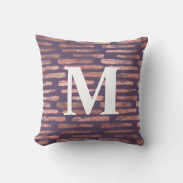 Glamous Ro Gold Foil och Lavender Brushstrokes Kudde
