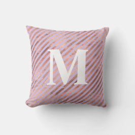 Glamous Ro Gold Foil och Lavender Rand Kudde