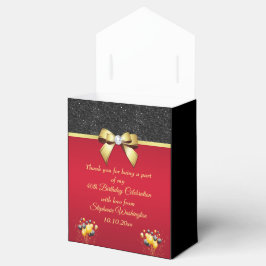 Glamous, Romantic Elegance Birthday Tack Presentaskar