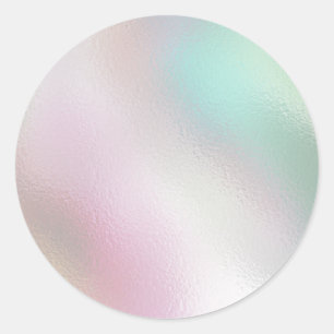 Glamous Romantic iridescent pearl holograc C Runt Klistermärke