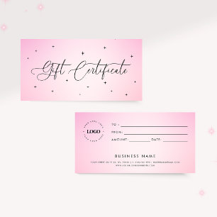 Glamous Rosa Gnistra Business Gift-certifikat