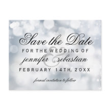 Glamous Silver Bokeh Light Bröllop