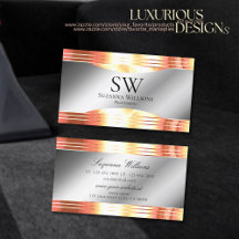 Glamous Silver Shimmery Ro Guld och Monogram