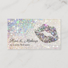 Glamous Sparkly Glitter Lip Gloss Kiss Visitkort