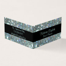 Glamous Sparkly Glittery Glitzy Silver Bling
