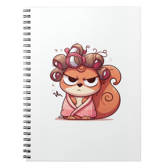 Glamous Squirrel Hair Day Anteckningsbok (Framsidan)
