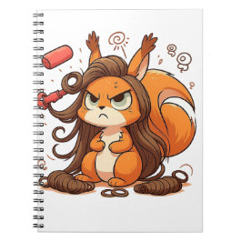 Glamous Squirrel Hair Day Anteckningsbok