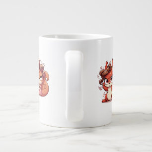 Glamous Squirrel Hair Day Jumbo Mugg