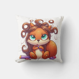 Glamous Squirrel Hair Day Kudde