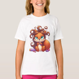 Glamous Squirrel Hair Day T Shirt