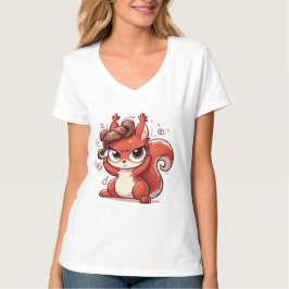 Glamous Squirrel Hair Day T Shirt