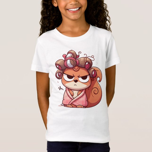 Glamous Squirrel Hair Day T Shirt (Framsida)