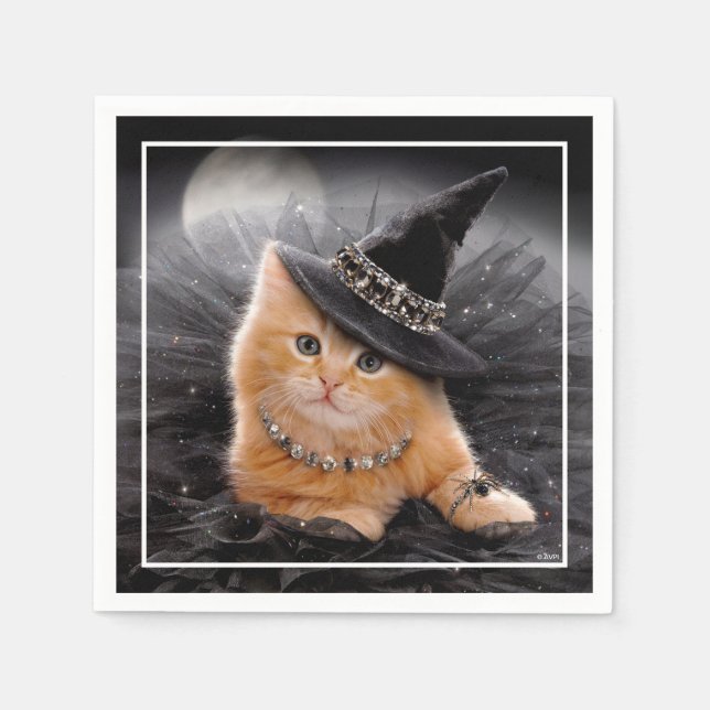 Glamous Witch Kitten Pappersservett (Framsidan)