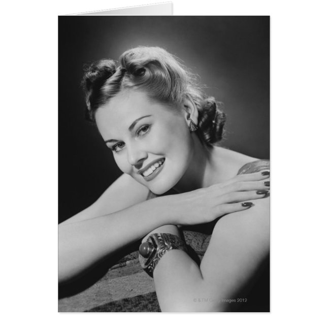 Glamous Woman Hälsningskort (Framsidan)